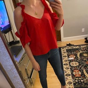 Red TopShop top